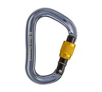 Moschettone Black Diamond Vaporlock Screwgate grigio giallo
