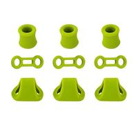 Moschettone con anelli di bloccaggio - in silicone di dimensioni standard | Moschettone di sicurezza per arrampicata | Dispositivo di posizionamento Rappel Abseil per esplorazione grotta Fitness