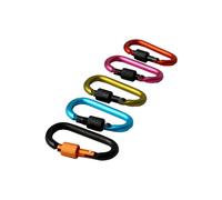 Moschettone con anello a D in alluminio da campeggio esterno 5 pezzi