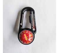 Moschettone con bussola a sfera per lettura della temperatura per attrezzatura da trekking e alpinismo, strumento multiuso ideale per esterni, stili assortiti