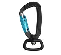 Moschettone con Gancio Girevole in Alluminio, 400 kg Alta Resistenza Robusto Moschettone Girevole Moschettoni Portachiavi per Guinzaglio Cane Arrampicata Campeggio Portachiavi Fai-da-te