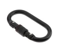 Moschettone con moschettone a vite in acciaio ovale 25kn per arrampicata su