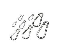 Moschettone con occhio 120 mm. acciaio inox AISI 316