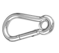 Moschettone con occhio, 7x70, acciaio inox AISI316
