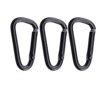 Moschettone D, 3/6/9 pezzi Packback Fibbie Arrampicata Campeggio Escursionismo Snap Clip Ganci Bottiglia d'acqua Portachiavi Moschettone D Grandi Moschettone a molla(3pcs Style 1)