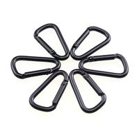 Moschettone D, 3/6/9 pezzi Packback Fibbie Arrampicata Campeggio Escursionismo Snap Clip Ganci Bottiglia d'acqua Portachiavi Moschettone D Grandi Moschettone a molla(6pcs Style 1)