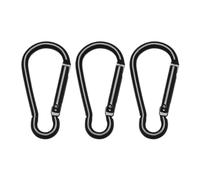 Moschettone D, 3/6/9 pezzi Packback Fibbie Arrampicata Campeggio Escursionismo Snap Clip Ganci Bottiglia d'acqua Portachiavi Moschettone D Grandi Moschettone a molla(3pcs Style 2)