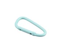 Moschettone D, 5-20 pezzi/set moschettone in lega di alluminio fibbia attrezzatura da campeggio zaino fibbia bottiglia d'acqua fibbia appesa(Light blue,4.5cm 10PCS)