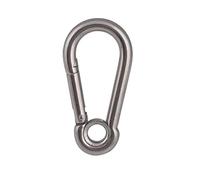 Moschettone da arrampicata, 1 pz acciaio inossidabile 304 M4 M5 M6 M7 M8 M9 M10 M11 M12 M13 M14 moschettone a scatto con serratura a chiave(M10)