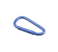 Moschettone da arrampicata， 5-20 pezzi/set moschettone in lega di alluminio fibbia attrezzatura da campeggio zaino fibbia bottiglia d'acqua fibbia appesa gancio a scatto portachiavi(Blue,4.5cm 10PCS)