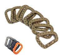 Moschettone da arrampicata, 8X Moschettone, strumento di rinvio, clip Molle, cinghia in fettuccia, fibbia for zaino da esterno, chiusura a scatto, borsa da arrampicata, gancio tattico.(8x Armygreen)