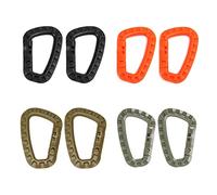 Moschettone da arrampicata, 8X Moschettone, strumento di rinvio, clip Molle, cinghia in fettuccia, fibbia for zaino da esterno, chiusura a scatto, borsa da arrampicata, gancio tattico.(4 Color Each 2p