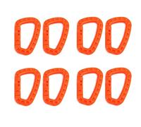 Moschettone da arrampicata, 8X Moschettone, strumento di rinvio, clip Molle, cinghia in fettuccia, fibbia for zaino da esterno, chiusura a scatto, borsa da arrampicata, gancio tattico.(8x Orange)
