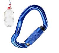 Moschettone da arrampicata - Ganci in alluminio resistente, clip ad anello a D | Attrezzatura per amache animali domestici corde Rappelling Allenamento all'aperto Escursioni Campeggio Backpacking
