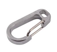 Moschettone da arrampicata, Moschettone portachiavi in lega di titanio con fibbia, gancio portachiavi, accessori for arrampicata, gancio for alpinismo L301218(Sl)