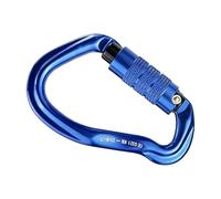 Moschettone da arrampicata, robusto gancio in alluminio | forte clip ad anello a D per ringging, amache, corde, animali domestici | escursioni all'aria aperta, campeggio, viaggi zaino in spalla