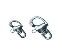 Moschettone da vela in ACCIAIO INOX AISI 316 per spinnaker (da spi girevole).