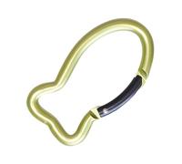 Moschettone di bloccaggio, clip a moschettone leggero e resistente, clip portachiavi a forma di lisca di pesce, da campeggio, fibbie piccole per zaino in spalla, pesca, arrampicata