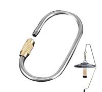 moschettone di bloccaggio, con fibbia a vite, ad alta resistenza, portachiavi leggero per escursioni, campeggio, viaggi