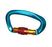 Moschettone di sicurezza per arrampicata, 25KN, con bloccaggio a vite,