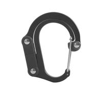 Moschettone Di Sicurezza Resistente A Forma Di D Con Clip In Alluminio | Gancio Multiuso Con Rotazione A 360° E Giunto Pieghevole Per Campeggio, Escursionismo, Arrampicata, Palestra, Portachiavi