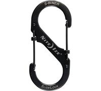 Moschettone doppio Nite Ize Slide Lock misura 4 nero Nero