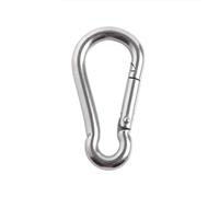 Moschettone, ganci per impieghi gravosi, 1/2/5 pezzi 304 acciaio inossidabile molla a scatto Quick Link anello di bloccaggio gancio moschettone catena gancio di fissaggio(M5,1pc)