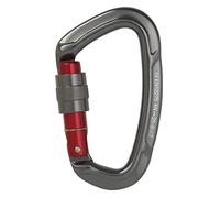 Moschettone, ganci per impieghi gravosi, Attrezzatura da arrampicata professionale da 25KN, con blocco in alluminio aeronautico a forma di D, for esterni, for arrampicata e alpinismo(Gray 1pcs)