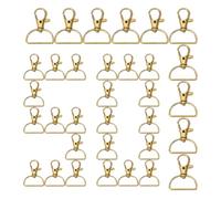 Moschettone Girevole Aragosta - 50 Pezzi Forniture Per Creazione Borsette Clip,Moschettoni Metallici Artiglio Aragosta,Per La Realizzazione Di Gioielli Borse Oggetti Artigianali Lanyard E Borsa In Pel