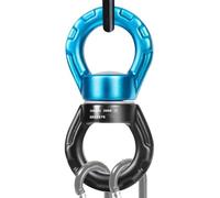 Moschettone girevole: giunto girevole a 360 gradi, attrezzatura di sicurezza per appendere, robusto set di accessori per arrampicata, meccanismo di rotazione sicuro per materassi ad aria