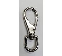 Moschettone girevole INOX A4 con anello grande mm 120x21