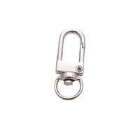 Moschettone Girevole Staccabile 10Pcs Swivel Lobster Clasp Hooks Snap Ring Dog Buckle DIY Ornament Making For Keychain Accessories Bag Belt(Color 3)