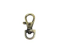 Moschettone Girevole Staccabile 5pcs Metal Swivel Lobster Clasp Making Leather Bag Handbag Strap Connector Pendant Keyring Key Ring(Brush antique brass)