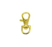 Moschettone Girevole Staccabile 5pcs Metal Swivel Lobster Clasp Making Leather Bag Handbag Strap Connector Pendant Keyring Key Ring(Gold)