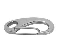 Moschettone in acciaio inossidabile Grillo a sgancio rapido durevole per immersioni subacquee Yachting Attrezzatura Acciaio resistente 304 Argento 30mm 50mm 70mm 100mm (ZWS2470-70 (70 mm))