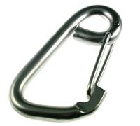 Moschettone In acciaio inox con occhiello, 80 mm Lunghezza, ARBO-INOX