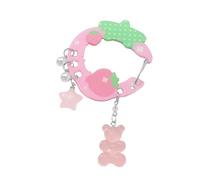 Moschettone in acrilico a forma di stella, multiuso, portachiavi per borse, attrezzi da viaggio e accessori da campeggio, ciondolo decorativo in acrilico a forma di ala moschettone