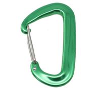 Moschettone in alluminio da 12 KN per arrampicata e zaino in spalla (verde)