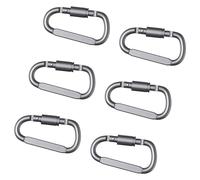 Moschettone in alluminio da 20 kg a forma di D con fibbie per arrampicata con cancello a vite per sport sicuri e avventure moschettone in alluminio