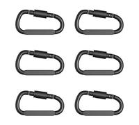 Moschettone in alluminio da 20 kg a forma di D con fibbie per arrampicata con cancello a vite per sport sicuri e avventure moschettone in alluminio