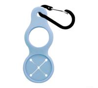 Moschettone in Alluminio Leggero per Borracce da per escursione | Silicone spesso, moschettone alluminio, fissaggio doppio, borraccia e asciugamano, trekking campeggio(Orange)