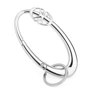 Moschettone in Metallo Starlight Y2K, Moschettone a Forma di Stella Lucida Resistente Accessorio per Cintura Portachiavi Cromato Opaco per Chiavi Borse e Portafogli (Argento)