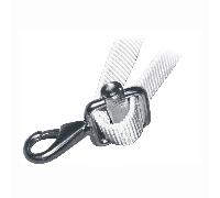 Moschettone inox con fibbia 25 mm.