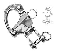 MOSCHETTONE INOX SPI 128 MM CARICO LAVORO 416 KG OCCHIO CON GRILLO ACCESSORI BAR