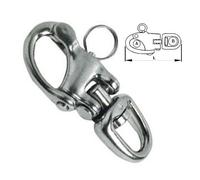 MOSCHETTONE INOX SPINNAKER 82 MM DOPPIO SNODO GIREVOLE NAUTICA