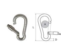 MOSCHETTONE KONG OUT LOCK D 10 ACCIAIO INOX ACCESSORI NAUTICA