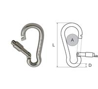 MOSCHETTONE KONG OUT LOCK D 10 ACCIAIO INOX ACCESSORI NAUTICA