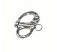 Moschettone Marittimo Connettore Grillo Molla a Sgancio Rapido in Acciaio Inox 316 Antiruggine con Asola Laterale Antincaglio Adatto a Attrezzatura Vela Ormeggio Outdoor