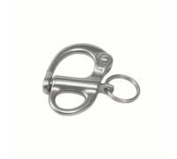 Moschettone Marittimo Connettore Grillo Molla a Sgancio Rapido in Acciaio Inox 316 Antiruggine con Asola Laterale Antincaglio Adatto a Attrezzatura Vela Ormeggio Outdoor