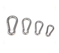 moschettone, Moschettone a molla in acciaio inossidabile 304, gancio a scatto, portachiavi, fibbia a collegamento rapido, M4-M7(M7)